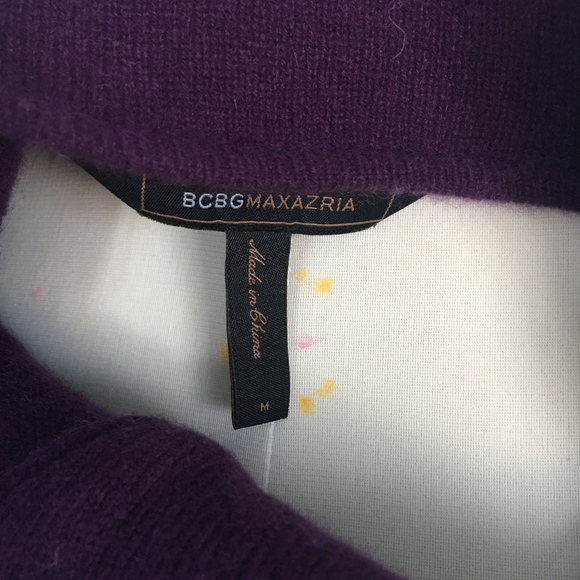 BCBC MaxAzria Zipper Sweater - 100% Cashmere - Picture 7 of 8